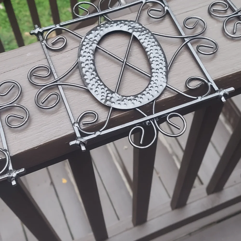 Metal Decorative Rustic Hanging Sign Black Letters H O M E